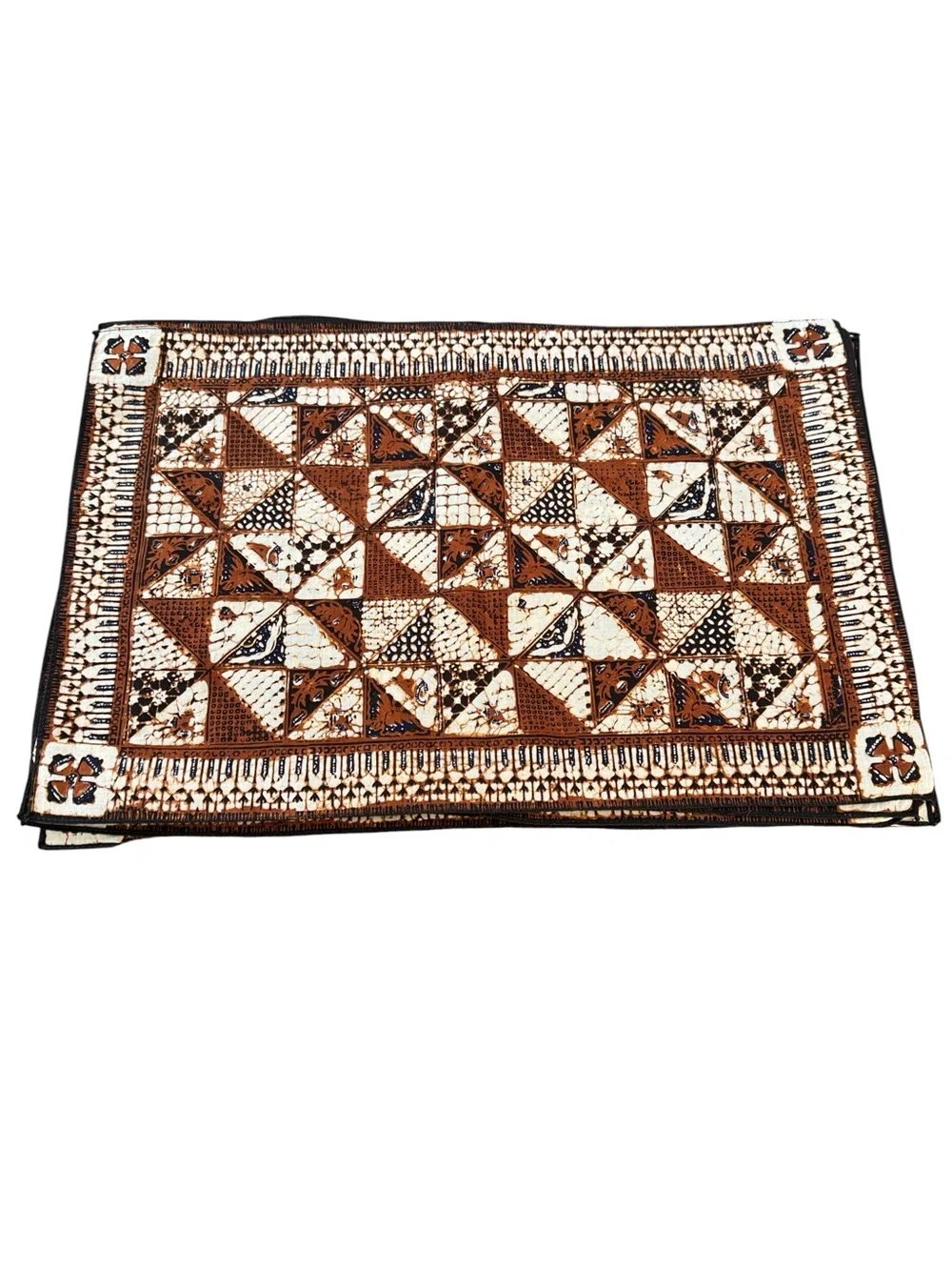 Batik Print Table Linen Set 13 Pc 1 Runner 6 Placemats 6 Napkins